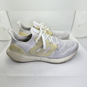 adidas ULTRABOOST 22 Shoes Men’s 9 White Running Athletic Gym PRIMEKNIT Sneakers